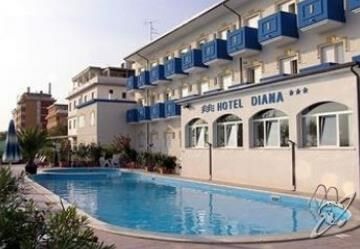 Hotel Diana Viserbella di Rimini Eksteriør billede